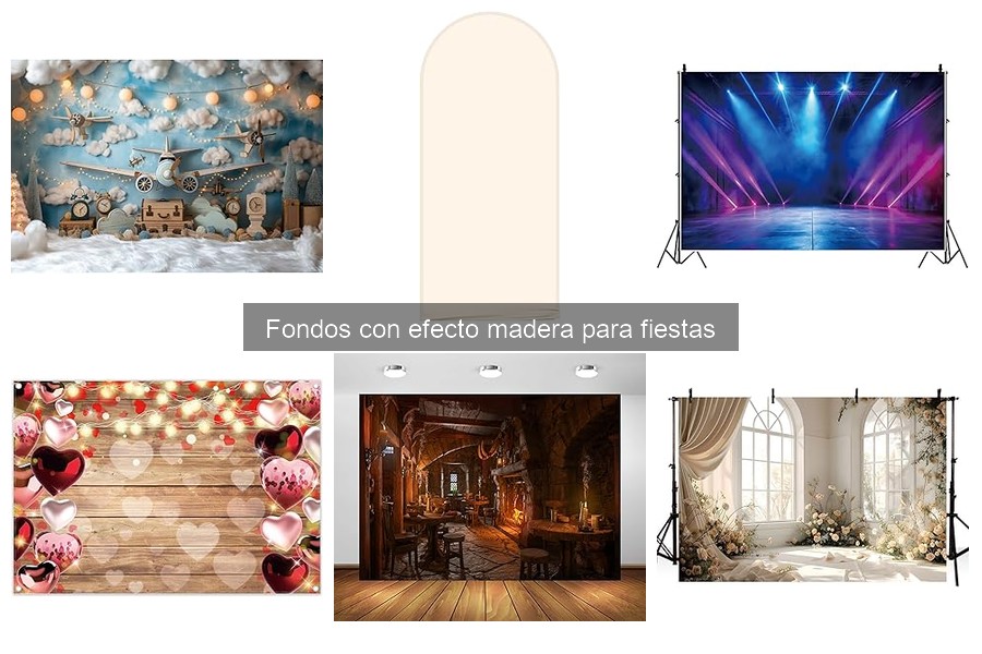 ¿Dónde comprar fondos con efecto madera para eventos?