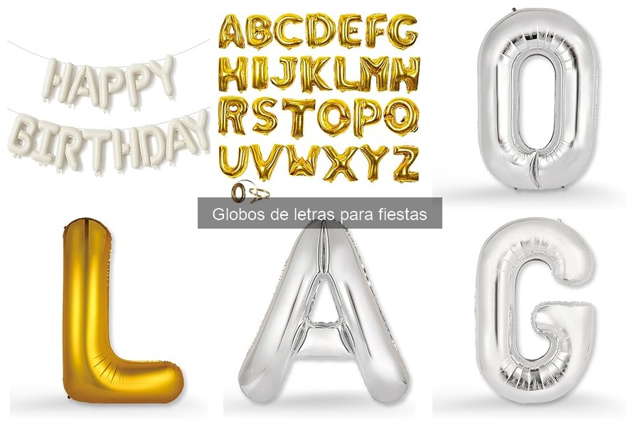 Donde comprar globos de letras en oferta para fiestas