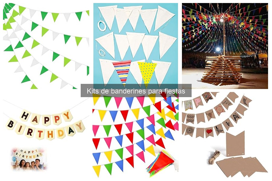 Dónde comprar kits de banderines para fiestas al mejor precio