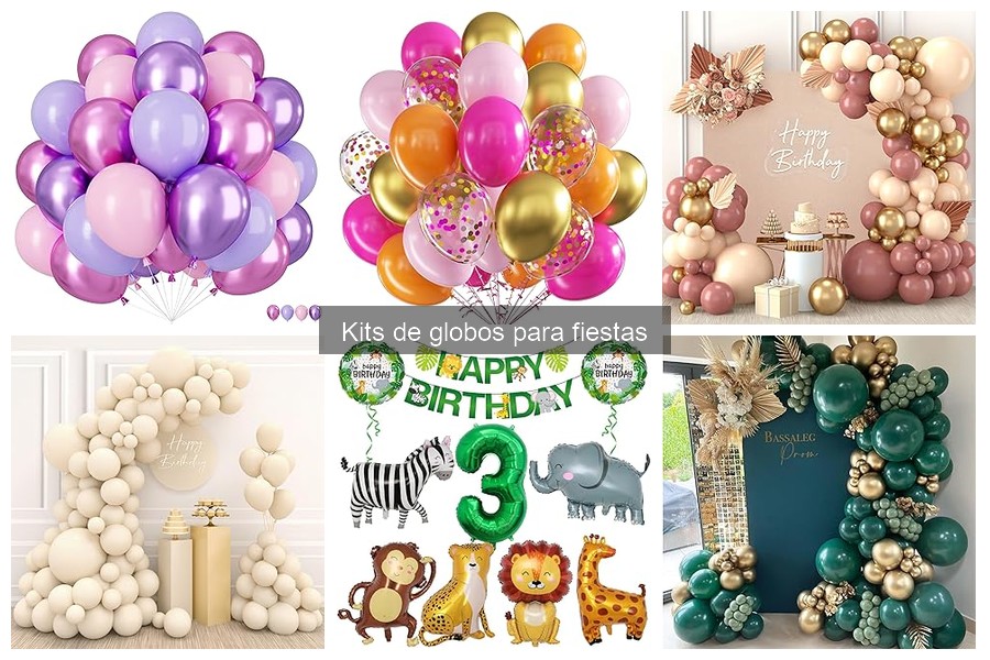 Dónde comprar kits de globos para fiestas fácilmente