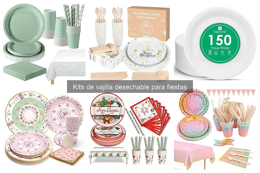 Dónde comprar kits de vajilla desechable al mejor precio