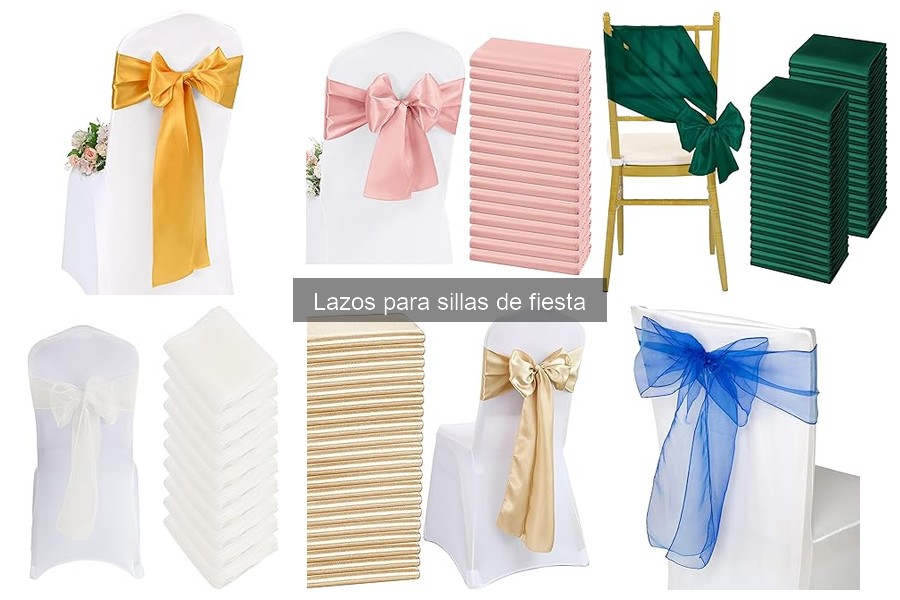 Dónde comprar lazos para sillas de fiesta a buen precio