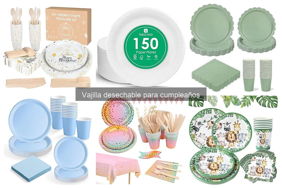 Dónde comprar vajilla desechable para cumpleaños ¡Las mejores opciones!