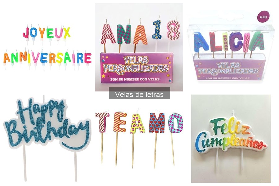 Dónde comprar velas de letras baratas y originales