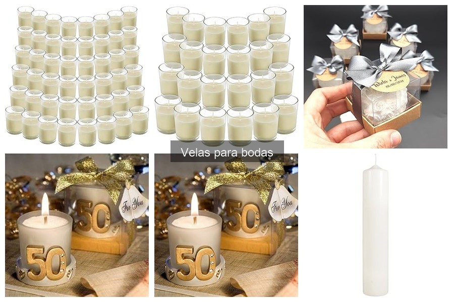 Dónde comprar velas para bodas con descuento