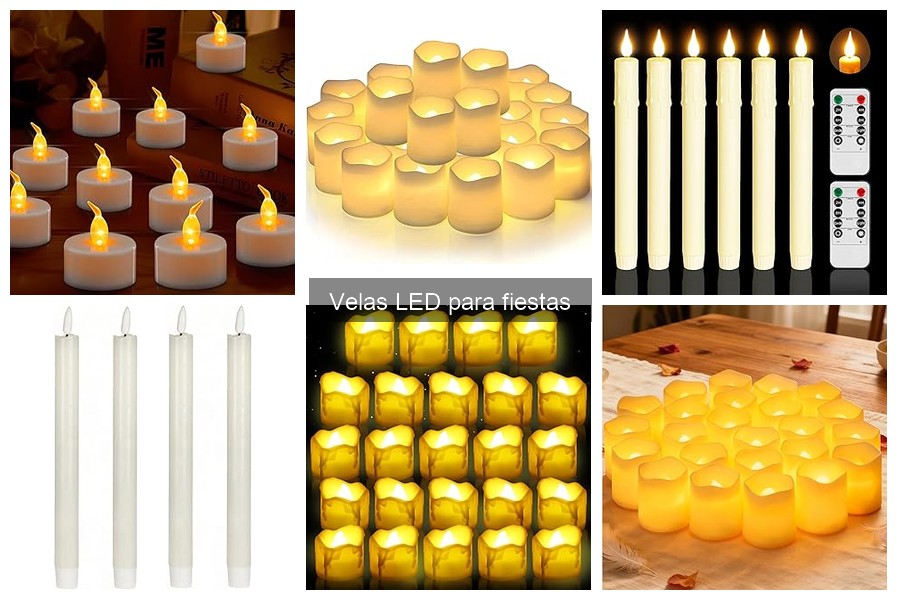 Efectos Visuales Impactantes con Velas LED para Fiestas