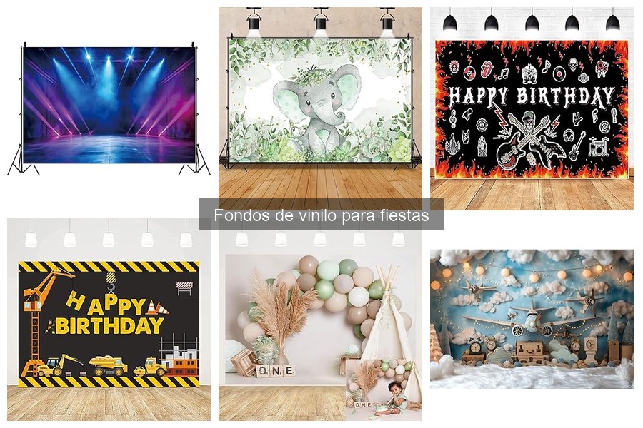 Elige el fondo de vinilo perfecto para tu fiesta