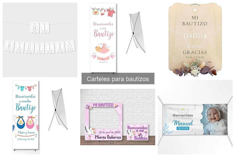 Errores comunes al elegir carteles para bautizos