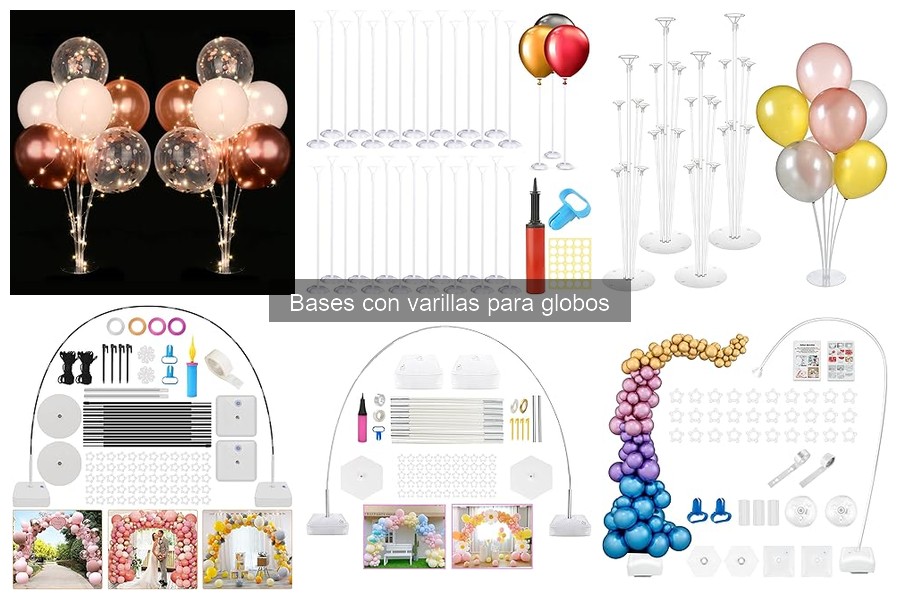 Errores comunes al usar bases con varillas para globos
