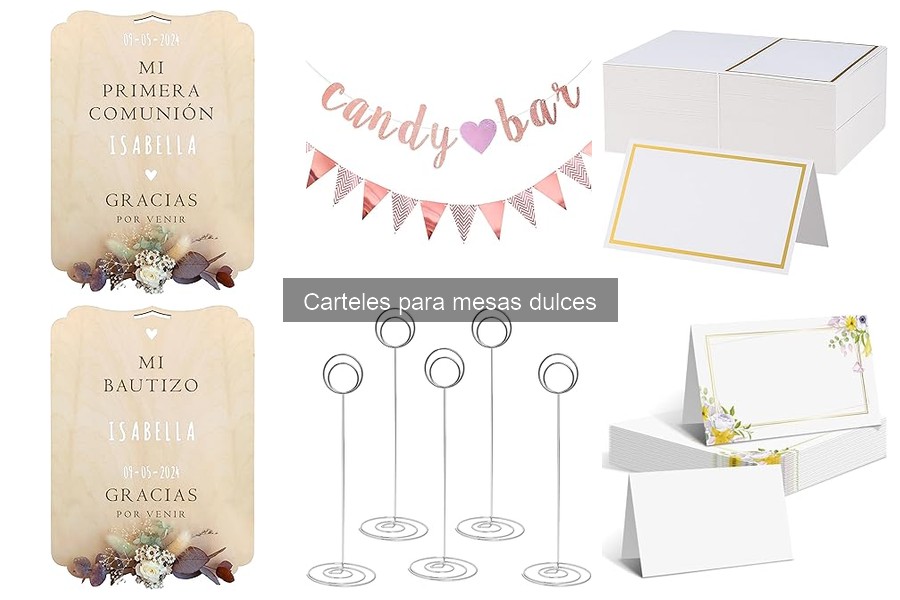 Errores comunes al usar carteles para mesas dulces