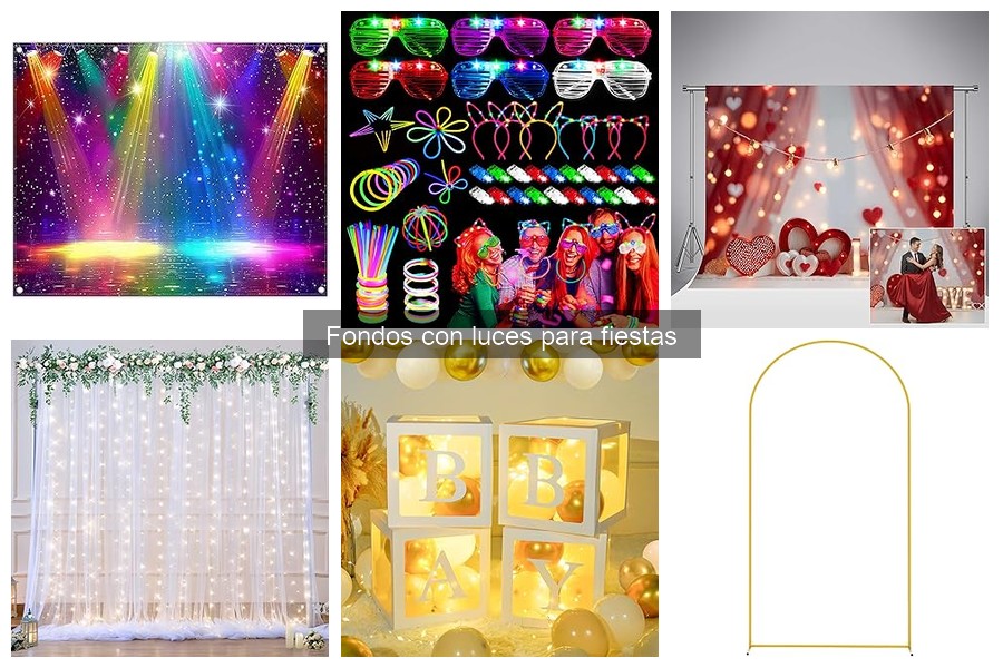 Errores comunes al usar fondos con luces para fiestas