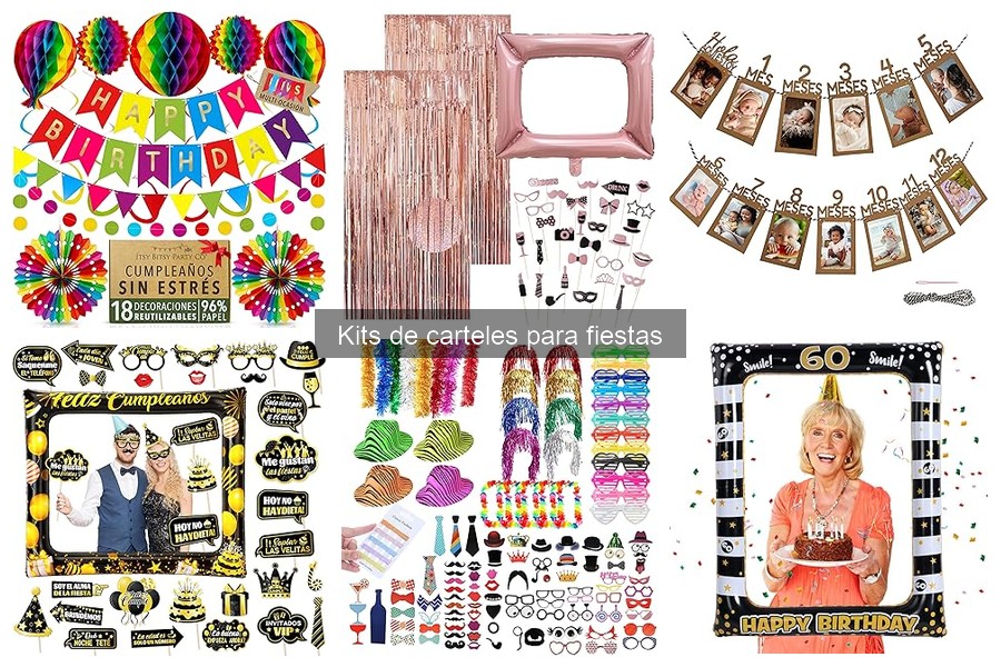 Errores comunes al usar kits de carteles para fiestas