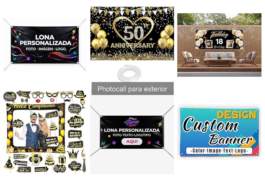 Errores comunes al usar photocalls para exterior en fiestas