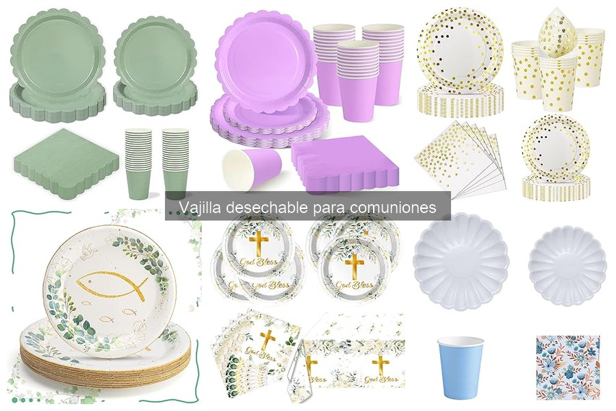 Errores comunes al usar vajilla desechable para comuniones