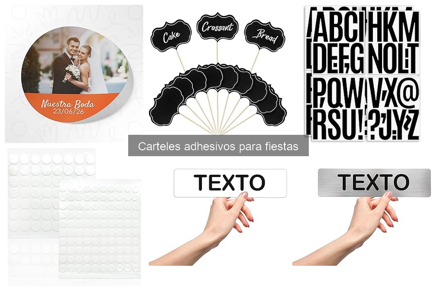 Estilos de Diseño para Carteles Adhesivos en Fiestas