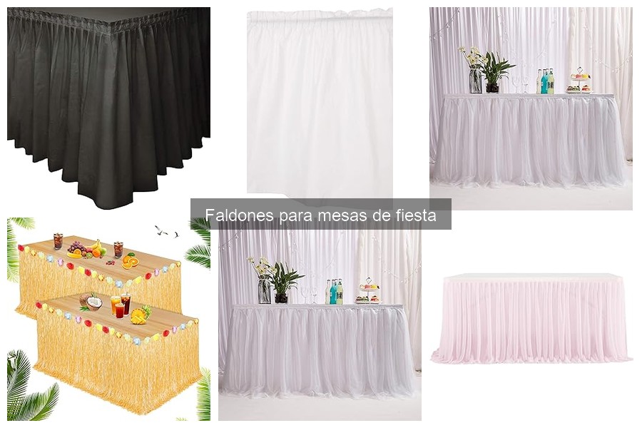 Faldones para mesas de fiesta: ¿Qué son y cómo usarlos?