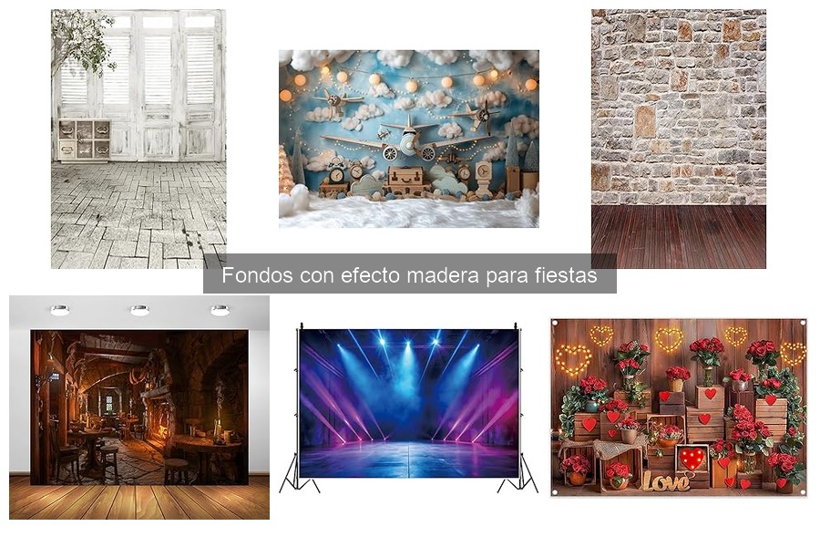 Fondos con efecto madera para fiestas: ¿Qué son y cómo usarlos?