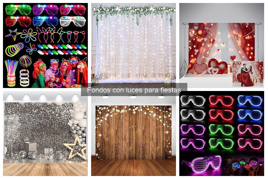 Fondos con luces para fiestas: dónde comprarlos baratos