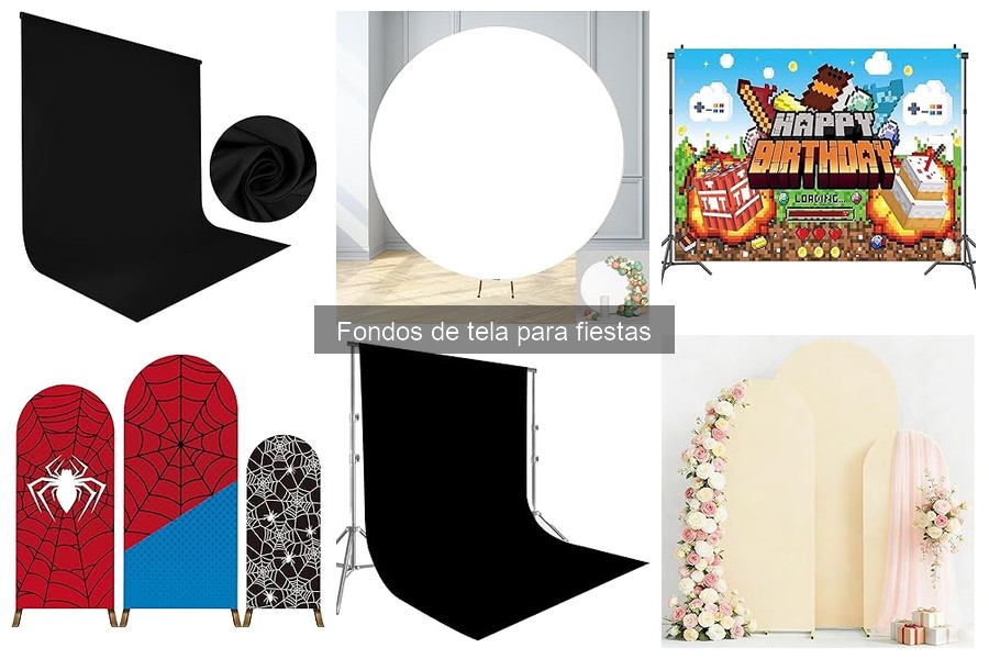 Fondos de tela con diseños temáticos para fiestas
