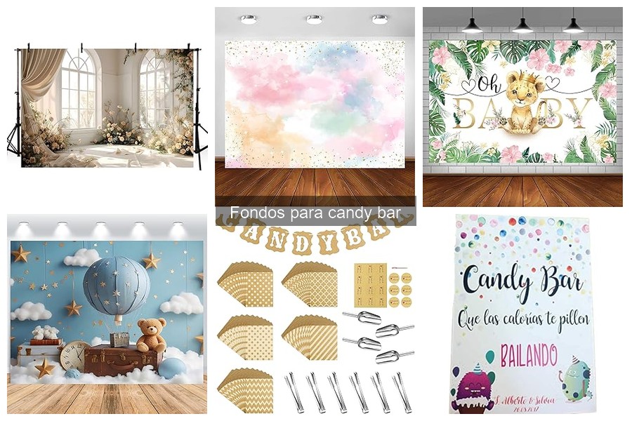 Fondos para candy bar: Dónde comprarlos en línea