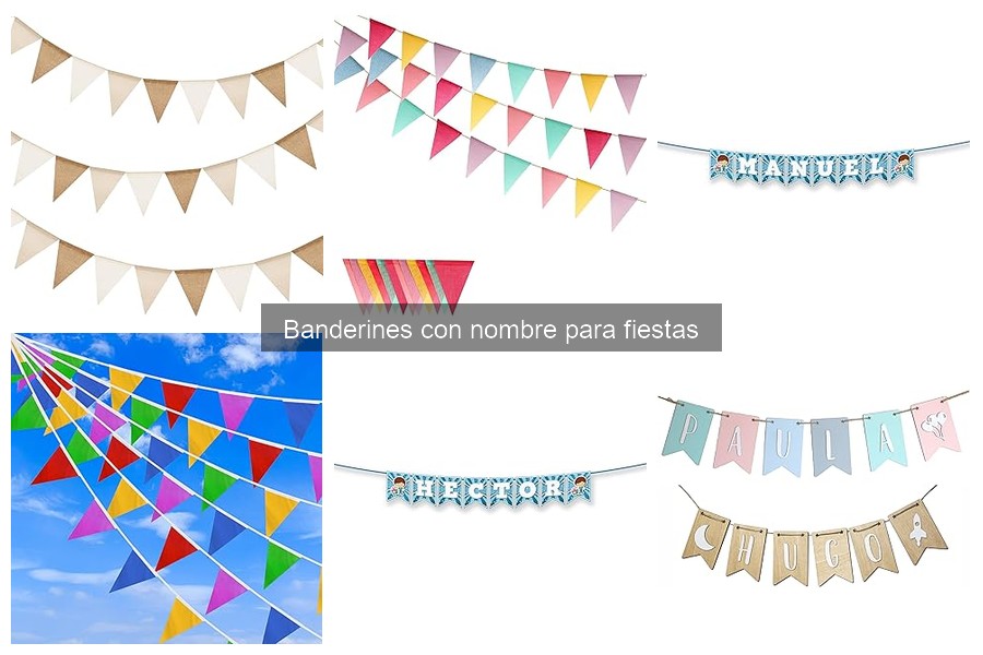 Guía de compra de banderines con nombre para fiestas