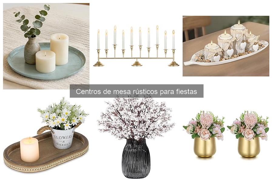 Guía de compra de centros de mesa rústicos para fiestas