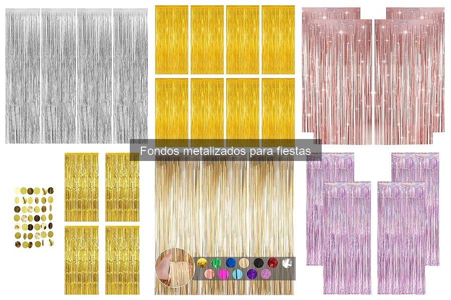 Guía de compra de fondos metalizados para fiestas y eventos
