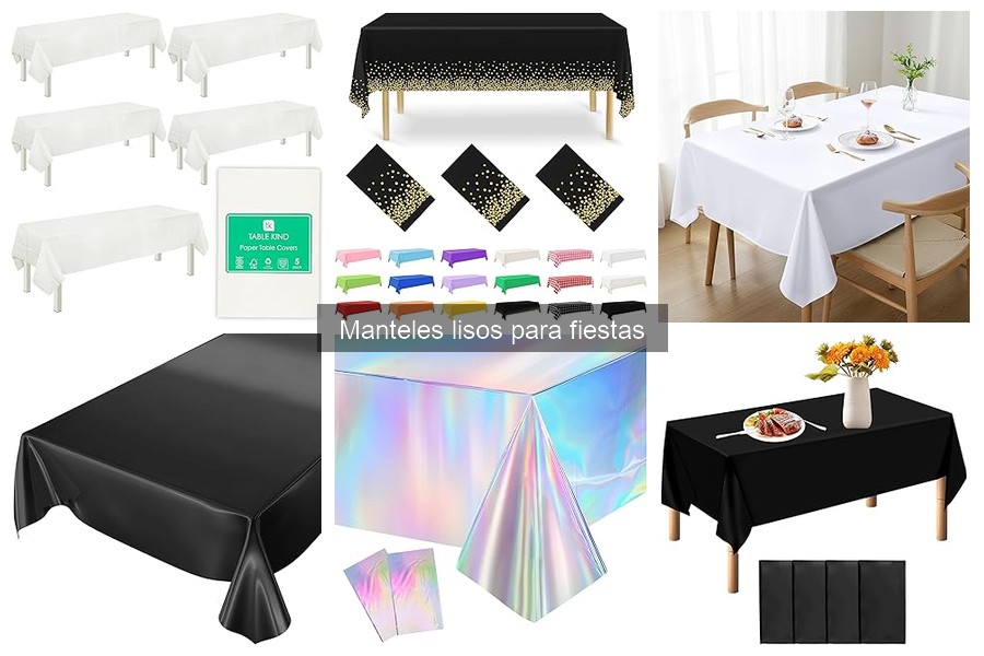 Guía de compra de manteles lisos para fiestas
