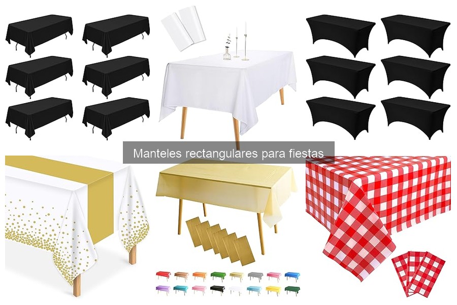 Guía de compra de manteles rectangulares para fiestas