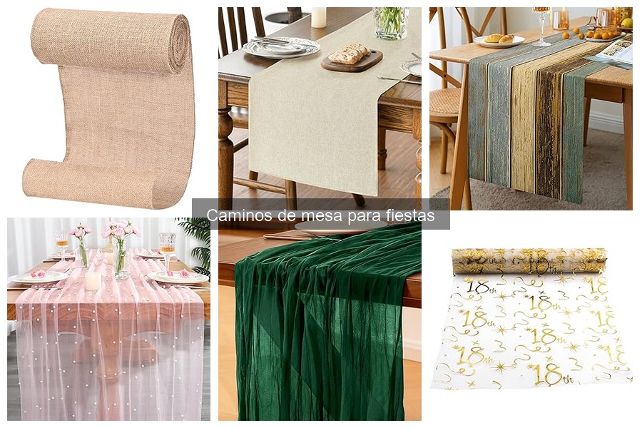 Guía para elegir el camino de mesa perfecto para tu fiesta