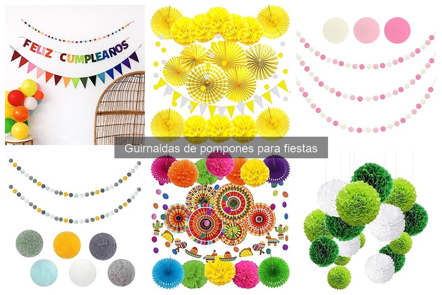 Guía para elegir guirnaldas de pompones para fiestas