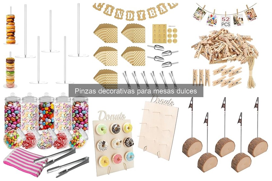 Guía para Elegir las Mejores Pinzas Decorativas para Mesas Dulces