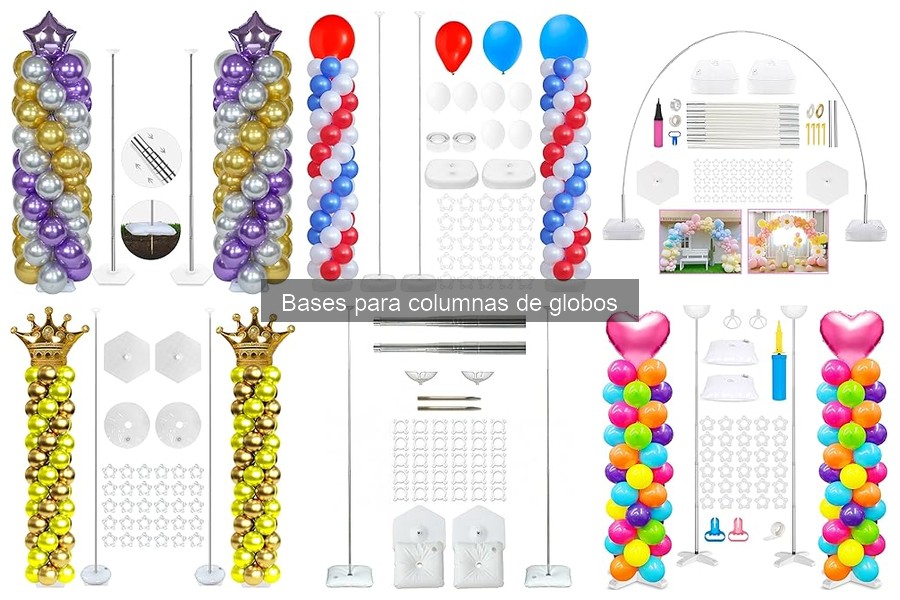 Guía para instalar bases para columnas de globos efectivamente
