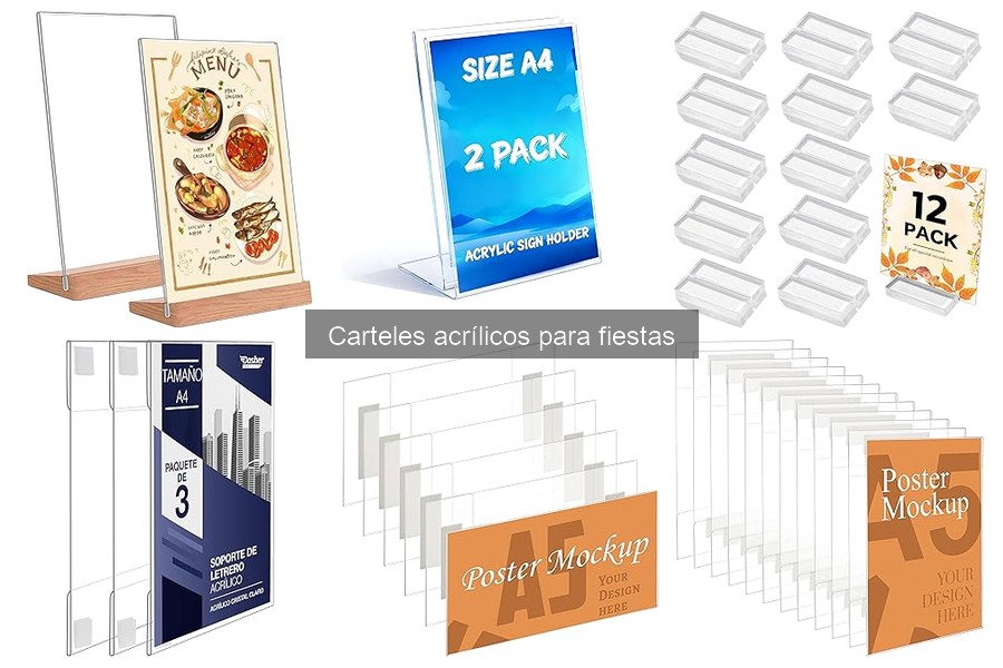 Ideas creativas con carteles acrílicos para tus fiestas