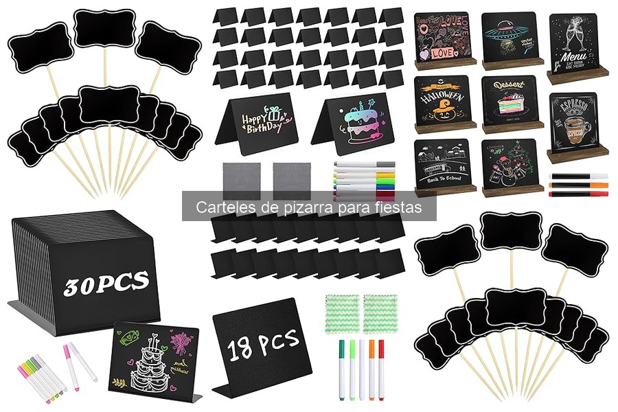Ideas creativas con carteles de pizarra para fiestas