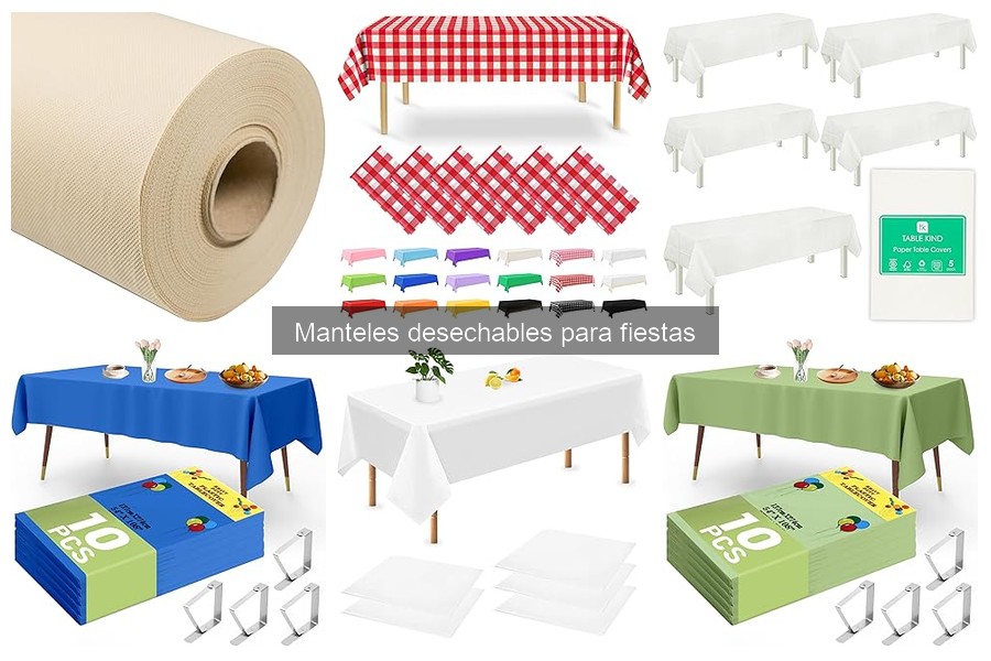 Ideas creativas con manteles desechables para fiestas