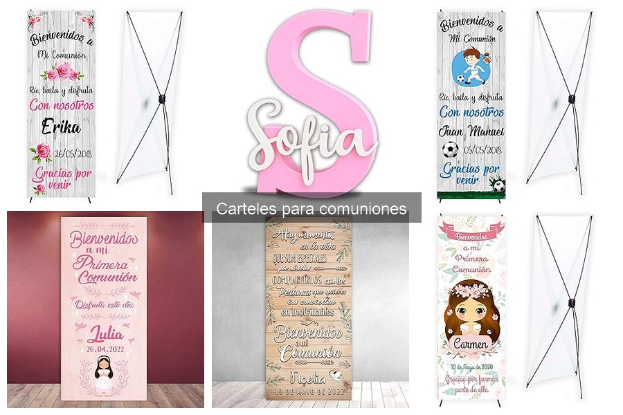 Ideas creativas de carteles para comuniones temáticas