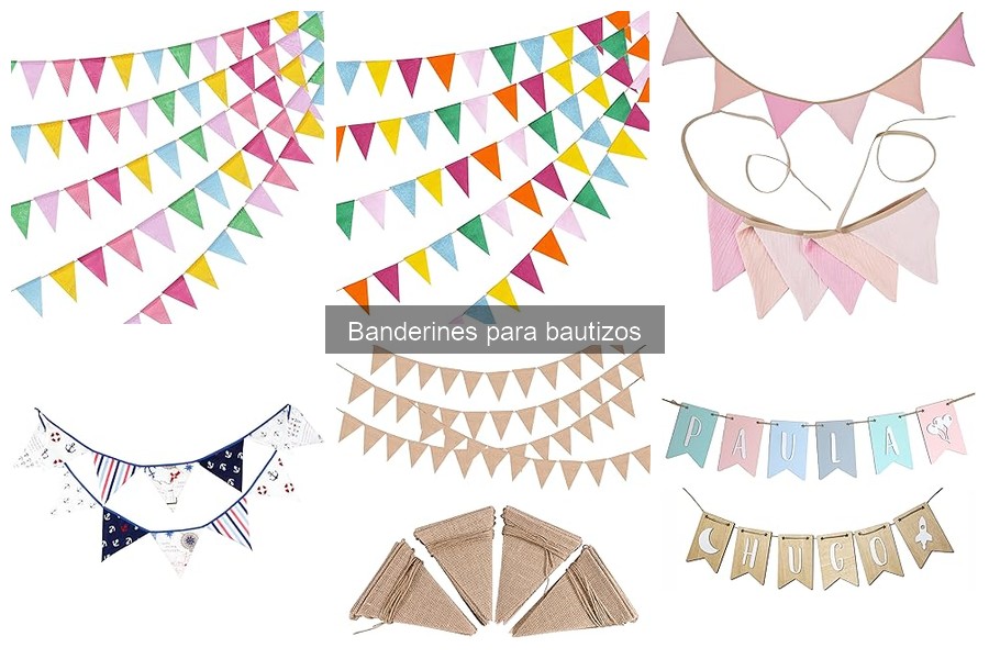 Ideas Creativas de Decoración con Banderines para Bautizos
