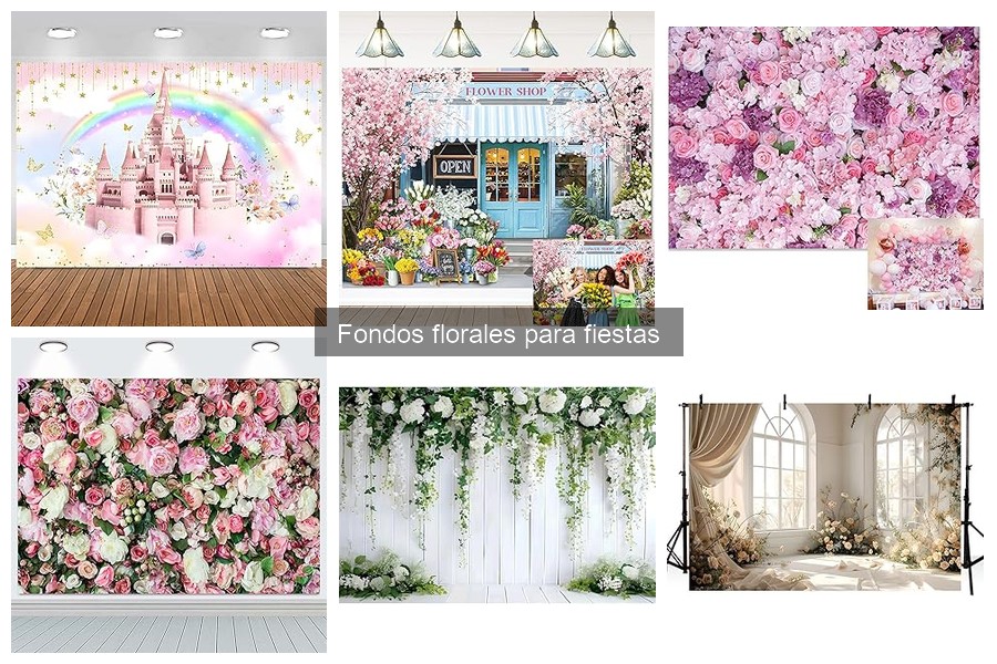 Ideas creativas de decoración con fondos florales para eventos