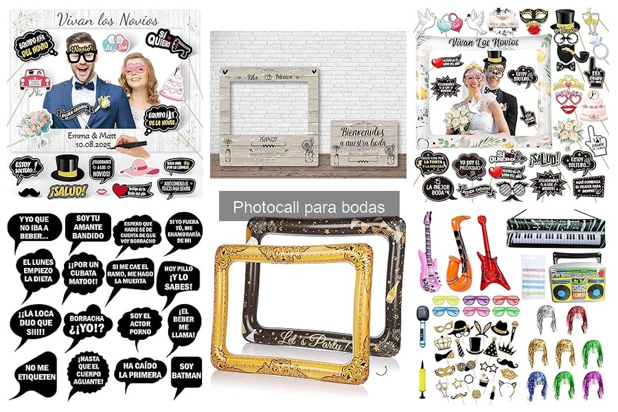 Ideas creativas de fondos para photocalls en bodas