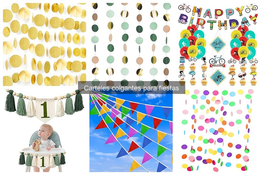 Ideas creativas para carteles colgantes en fiestas