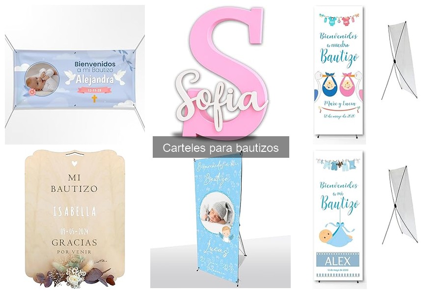 Ideas creativas para carteles de bautizo