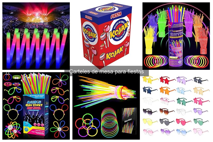 Ideas Creativas para Carteles de Mesa en Fiestas