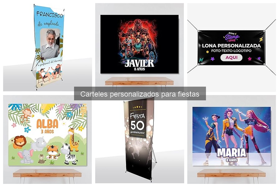 Ideas creativas para carteles personalizados en fiestas