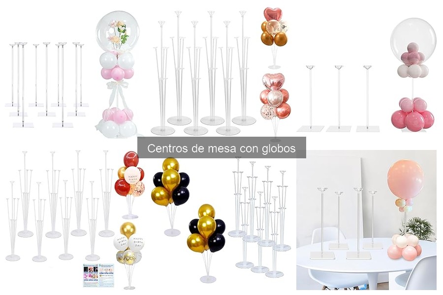 Ideas Creativas para Centros de Mesa con Globos Temáticos