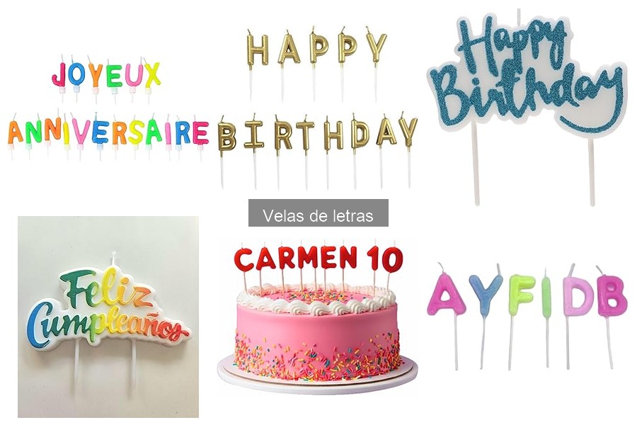 Ideas creativas para combinar velas de letras en tus fiestas