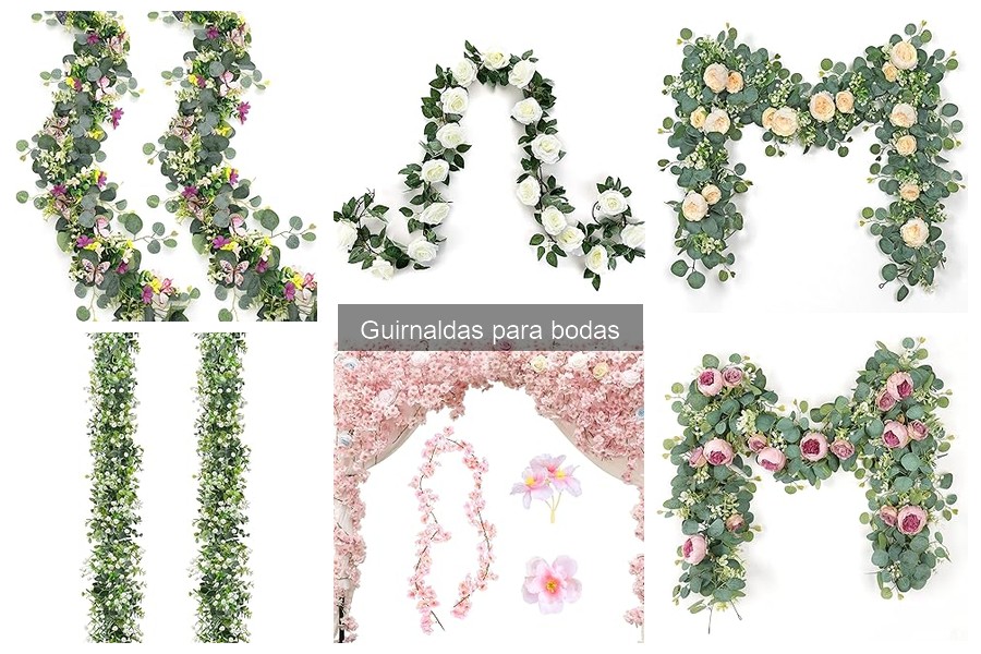 Ideas creativas para decorar bodas con guirnaldas