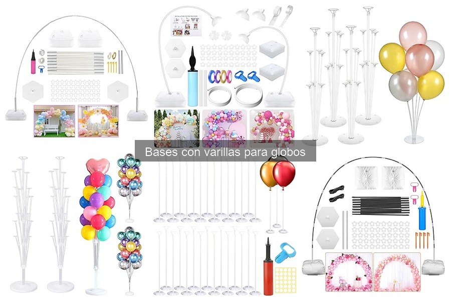 Ideas creativas para decorar con bases de globos