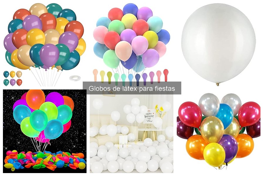 Ideas creativas para decorar con globos de látex en fiestas
