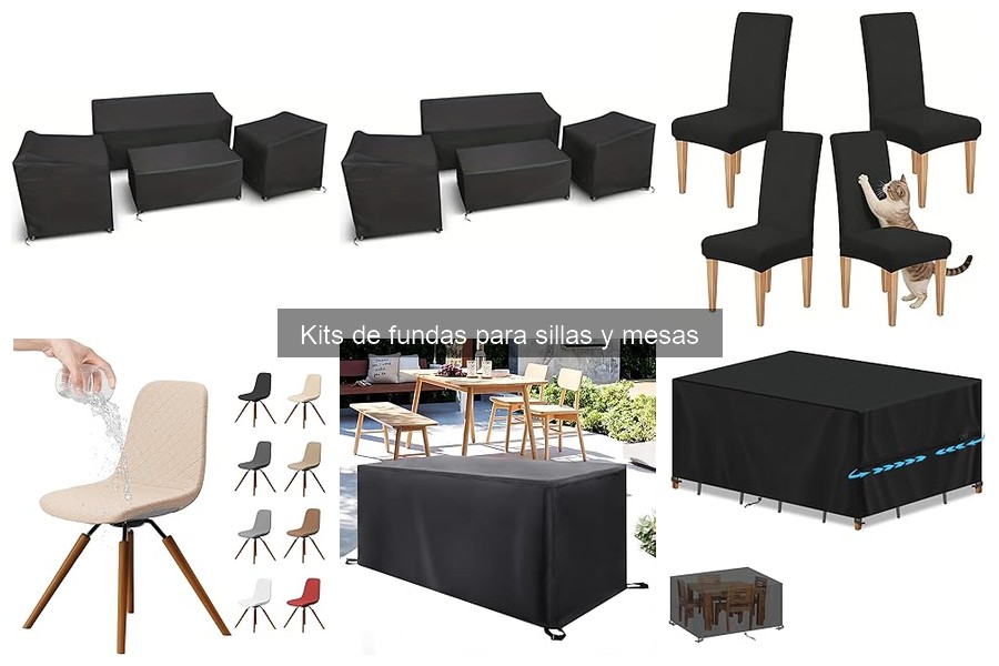 Ideas creativas para decorar con kits de fundas para sillas y mesas